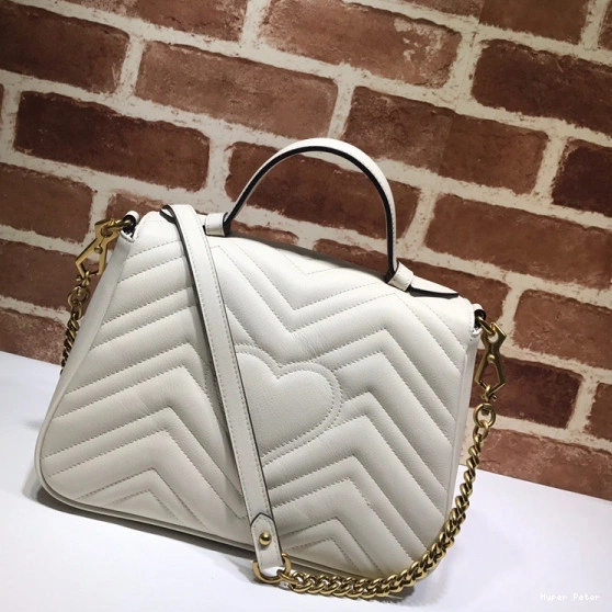 Hyper Peter GG GUCCI Bag Top Handle Small Marmont 0806